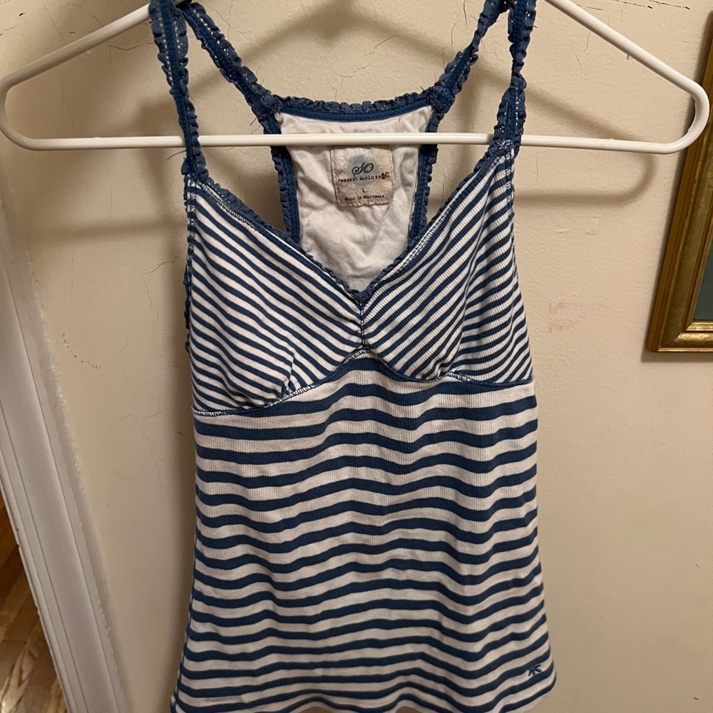 Blue Striped Women's Top